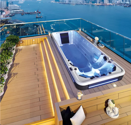 Плавательный СПА бассейн с противотоком Bigeer Либро